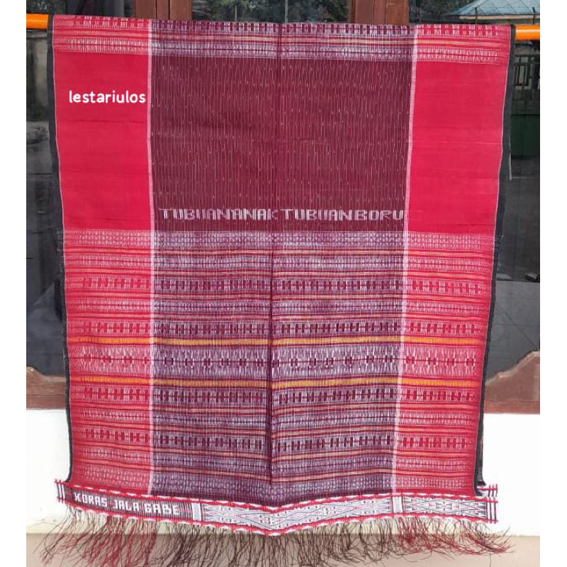 Ulos Sirara Ragi Hotang Ulos Hela Asli Tenun Tangan