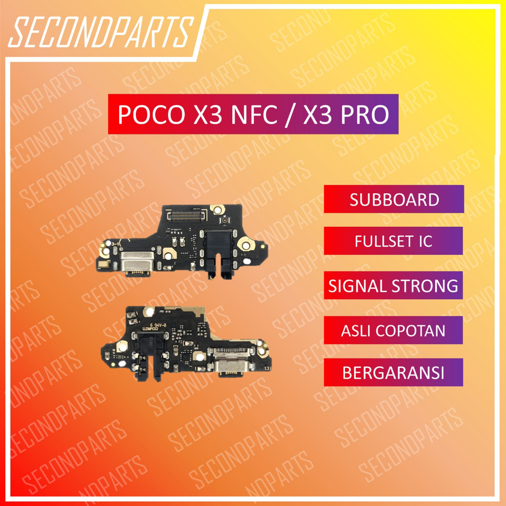 KONEKTOR CHARGER PAPAN MIC PLUG IN POCOPHONE POCO X3 NFC / X3 PRO ORIGINAL COPOTAN