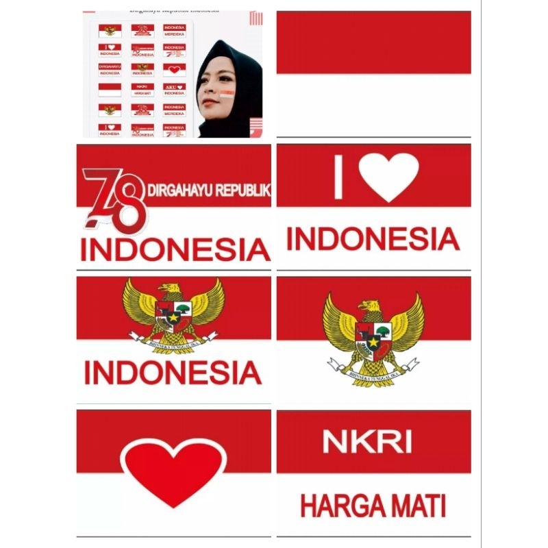 

stiker pipi HUT RI