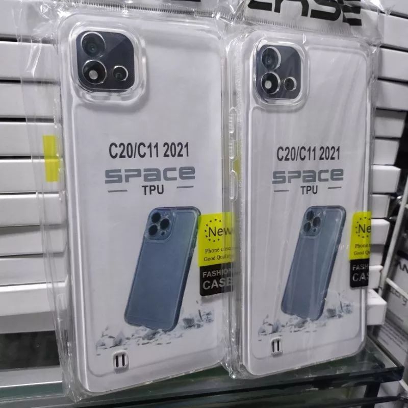 SOFTCASE BENING TRANSPARAN REALME C20/C11 2021 PELINDUNG CAMERA