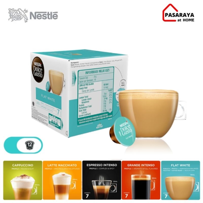

Nescafe Dolce Gusto FLAT WHITE - Box isi 12