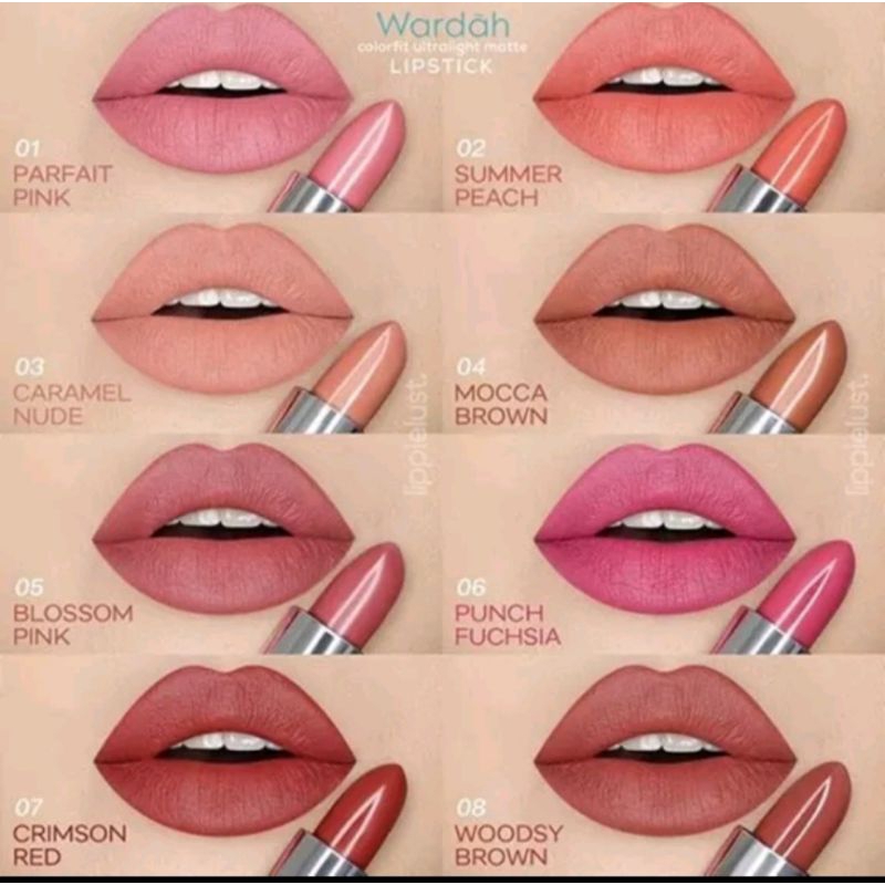Lipstik Wardah Colorfit Ultralight Matte / Lipstik Matte Original
