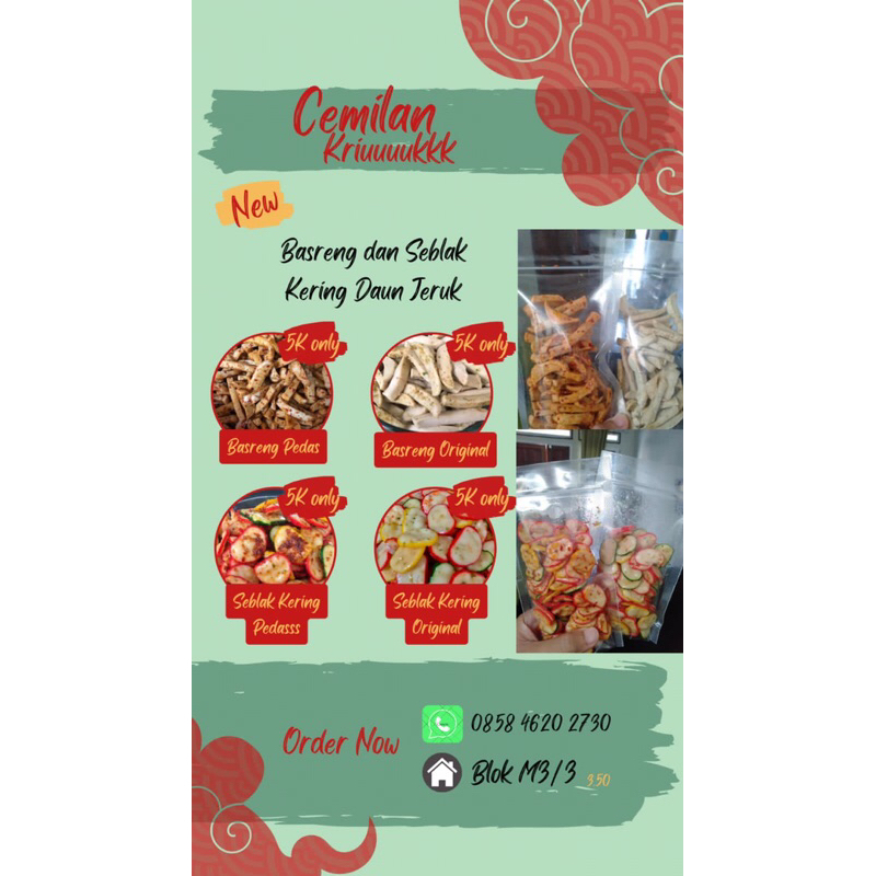 

Basreng dan Seblak Daun Jeruk