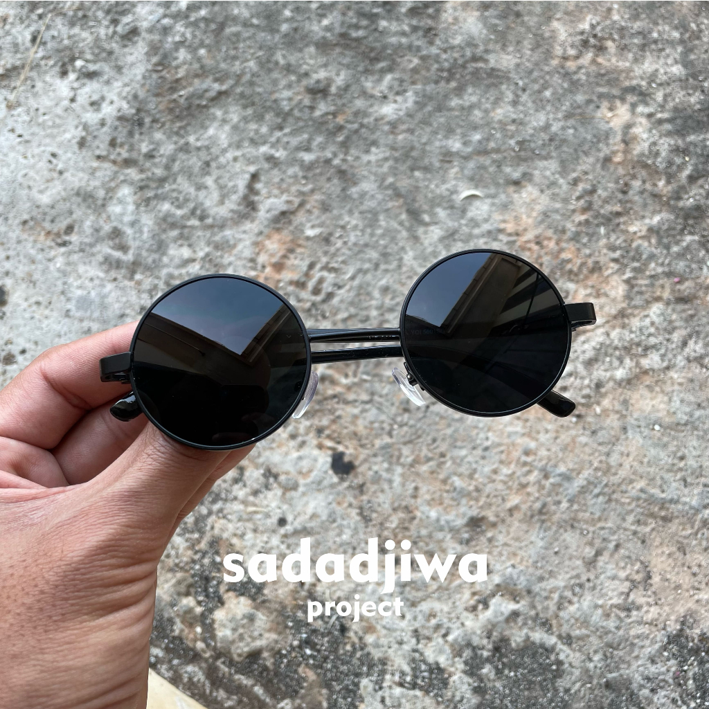 [[COD]] Kacamata Boboho Kacamata Bulat Hitam Pria