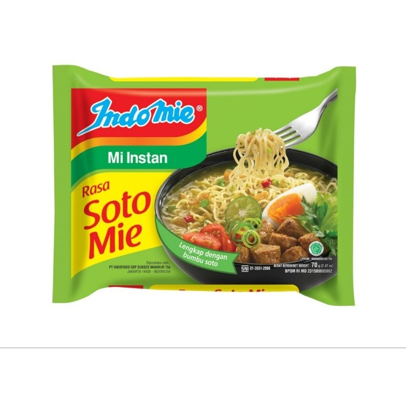 

Indomie Kuah Soto Mie 1 Pcs