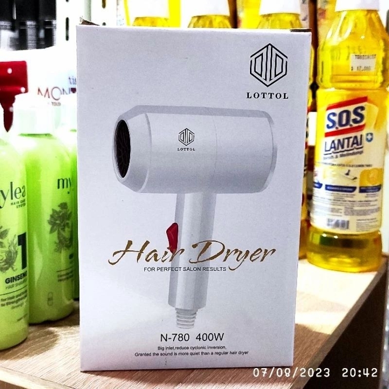 Hair dryer merk LOTTOL N-780 400 watt