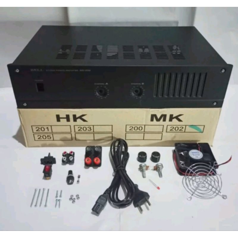 Box Power Amplifier Bell MK 202 Full Accessories Siap Pakai