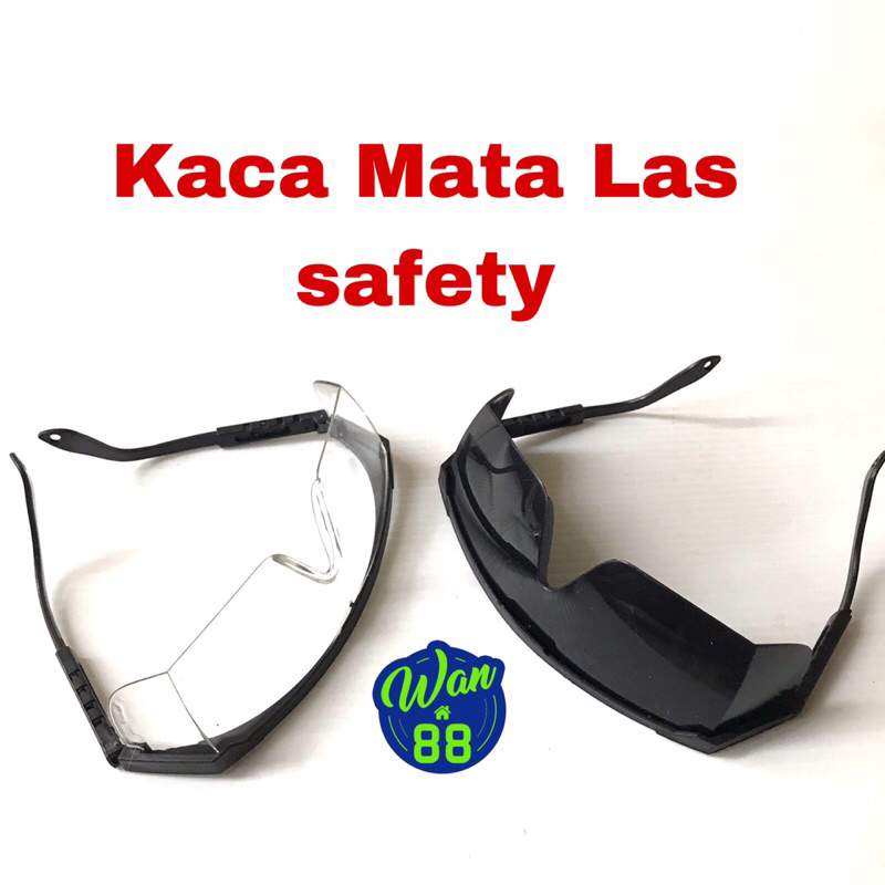 Kaca Mata Las Safety Gerinda Bening/ Hitam