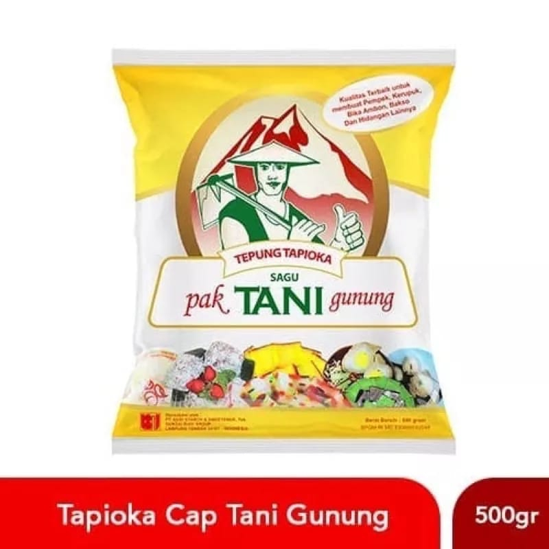 

TEPUNG TAPIOKA CAP TANI GUNUNG 500gr