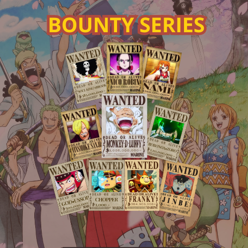 Poster Bounty One Piece Mugiwara Crew Ukuran A4 A5 A6