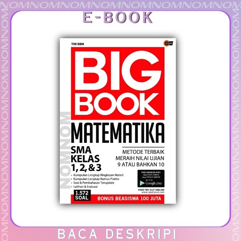 

BIG BOOK MATEMATIKA SMA KELAS 1, 2, DAN 3