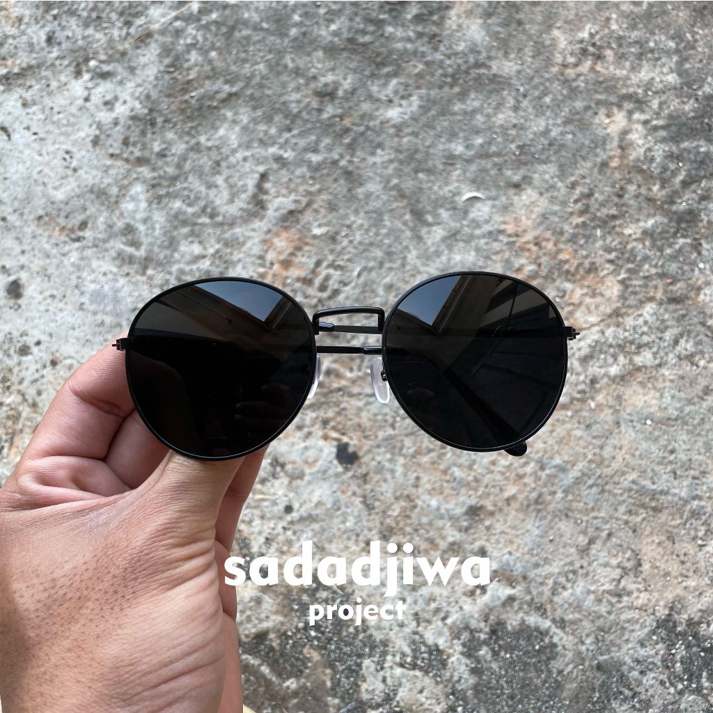 [[COD]] Kacamata Oval Pria Kacamata Oval Hitam