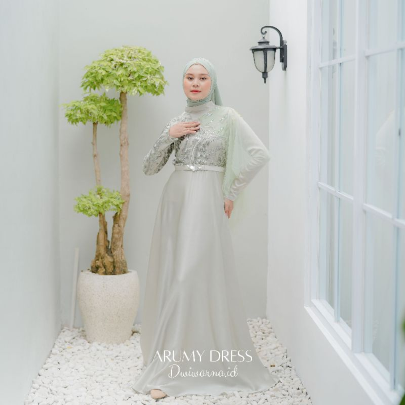 Diskon Produk Baru - Jumbo Ready // Gamis Nikita Brokat Kondangan Mewah Model Terbaru Maxy Dress Pre