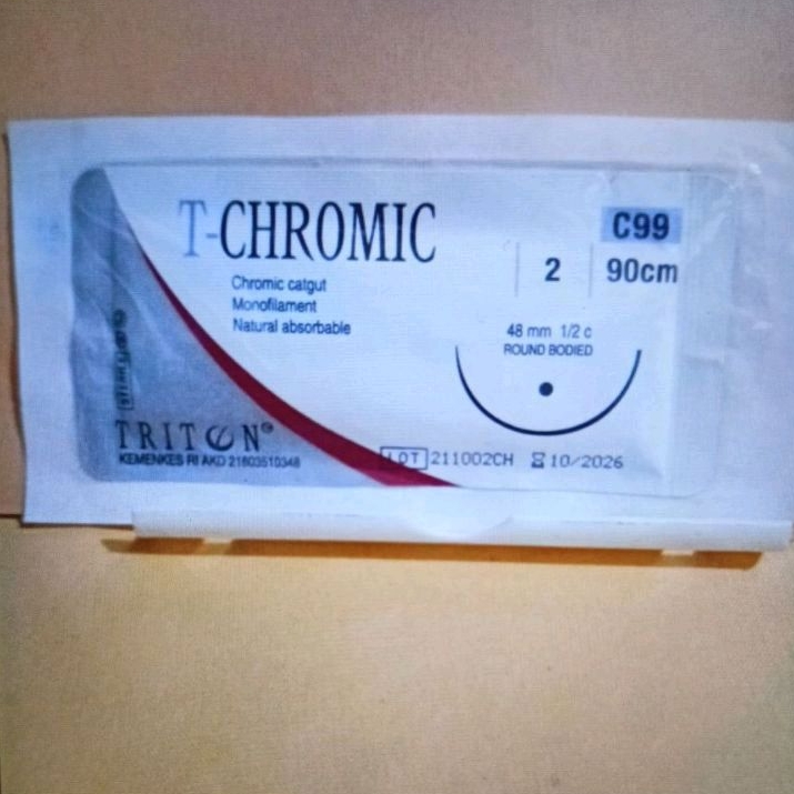 T CHROMIC 2 C99 roundbodied (Cromic, absorbable)
