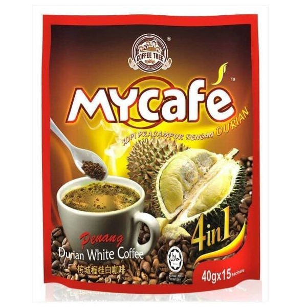 

Coffee Tree My Cafe Penang Durian White Coffee 15 x 40 Gram