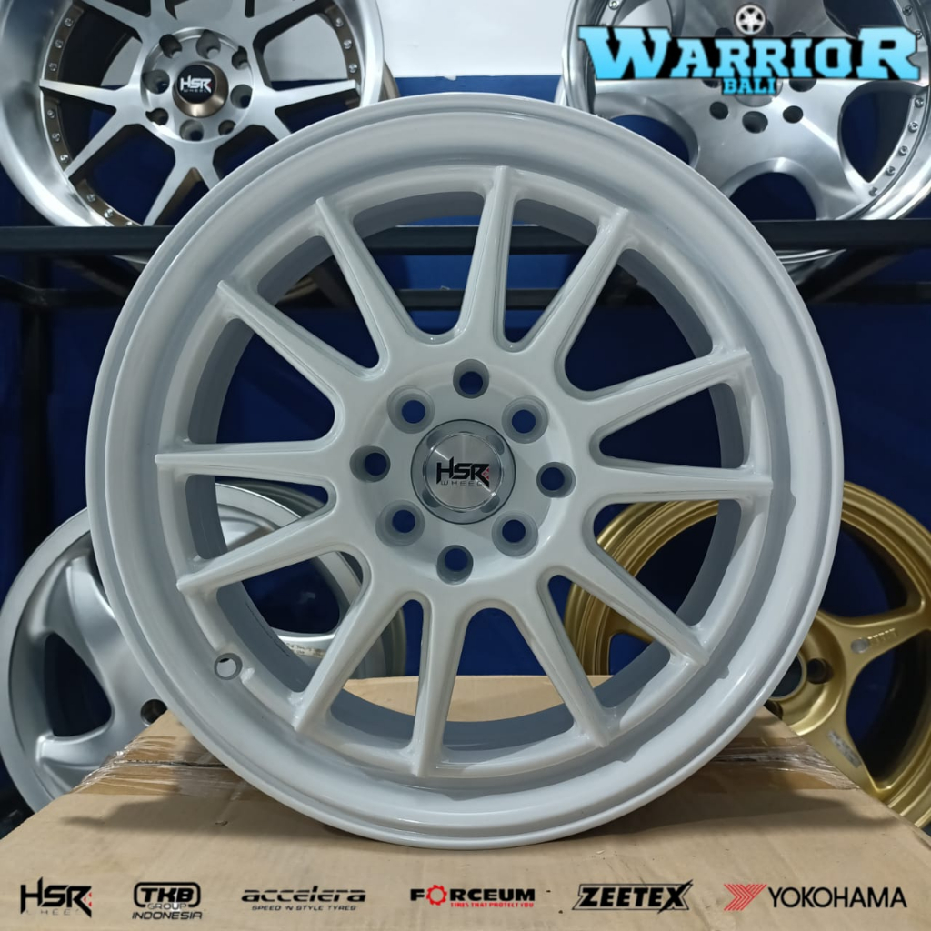 Velg Racing Mobil Brio Jazz Sigra Mobilio Ring 16 HSR ENDE R16 PUTIH