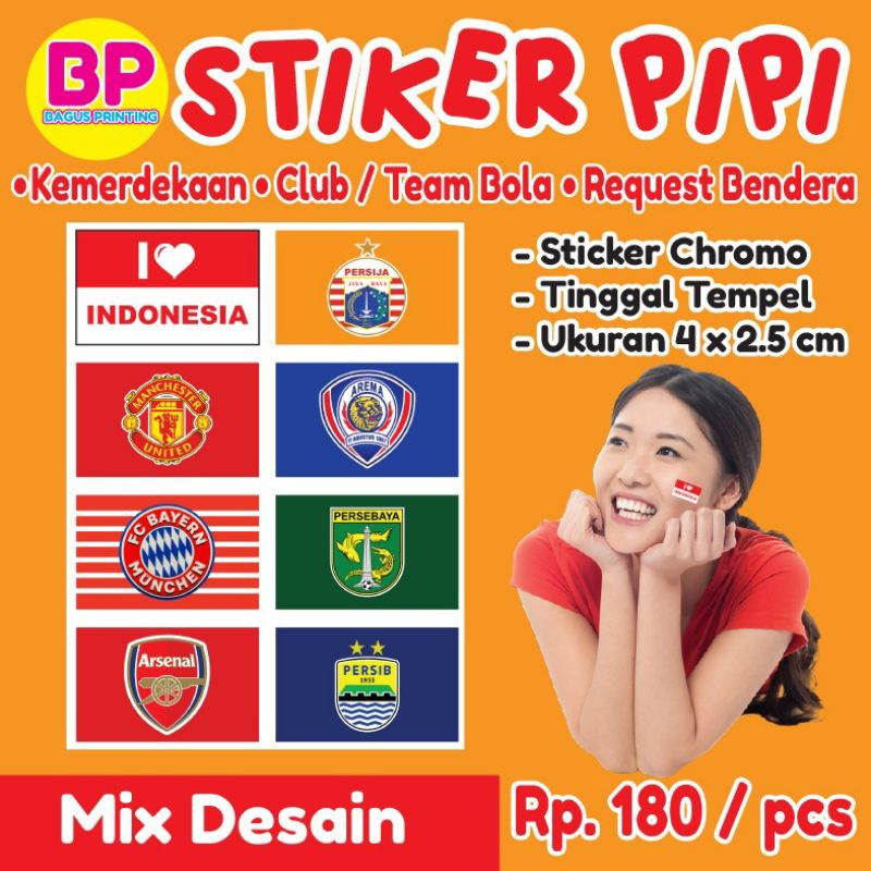

Sticker Pipi Kemerdekaan Club Bola Team Bola Request Bendera