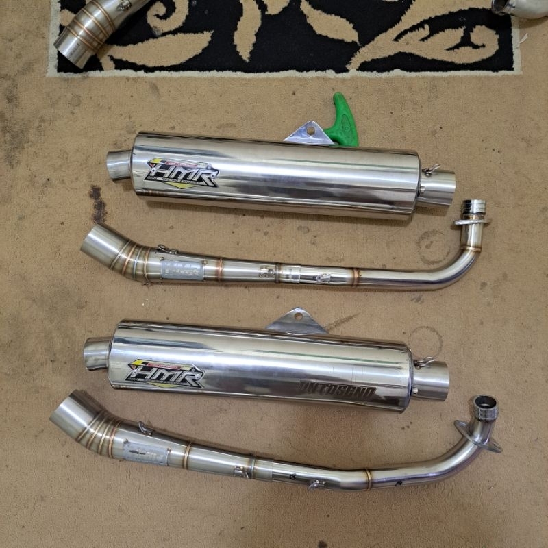 knalpot set Ckd Bobok untuk supra fit,supra new ,Astrea original HMR RACING EXHAUST