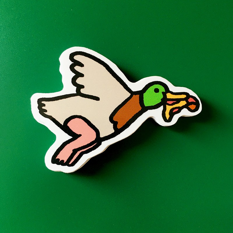 

Pizza Duck - Vinyl Sticker