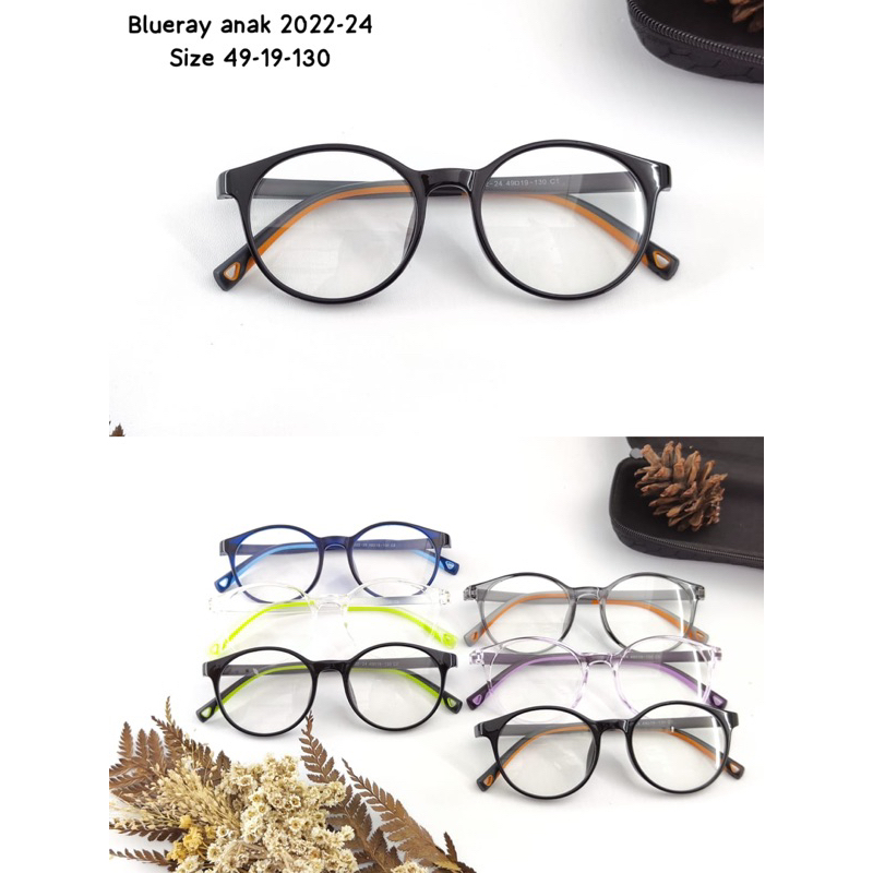 Kacamata anak anak kacamata lensa blueray 2022-24 series