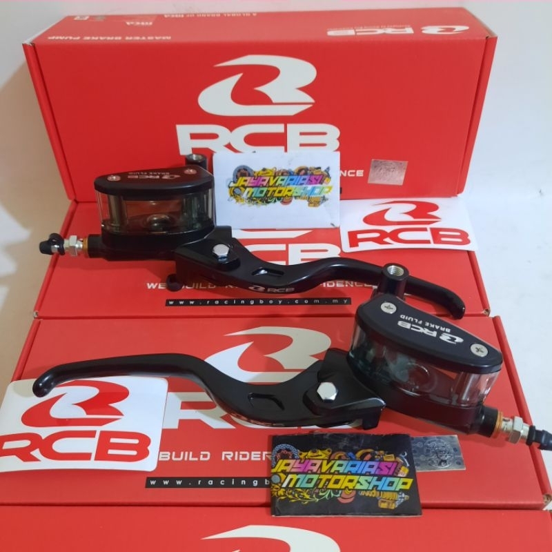 HANDLE MASTER REM RCB ORIGINAL (RACING BOY) TABUNG OVAL 14MM E-2 & TABUNG KOTAK 12.7MM E-3 1 SET KIR