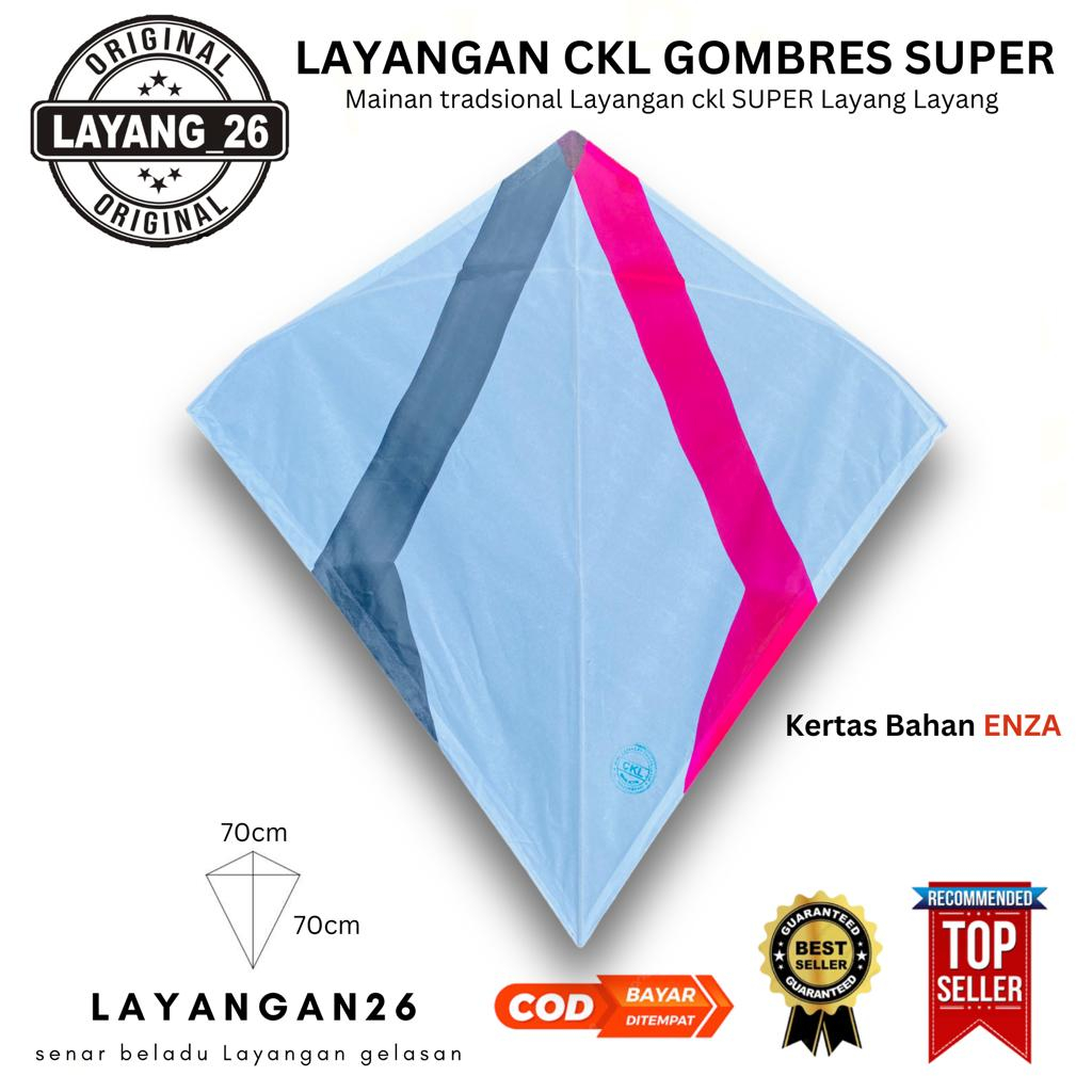DAPAT 20 PCS LAYANGAN CKL GOMBRES SUPER BAHAN KERTAS ENZA GROSIR LAYANGAN26