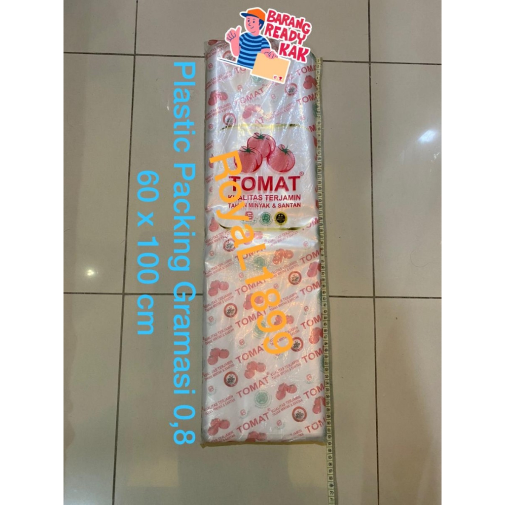 Plastic Plastik kantong Packing ikan besar 60 x 100