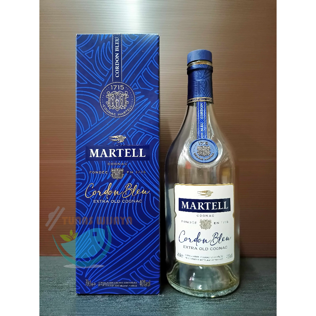 Botol bekas Martell Cordon Bleu 700 ML + Box