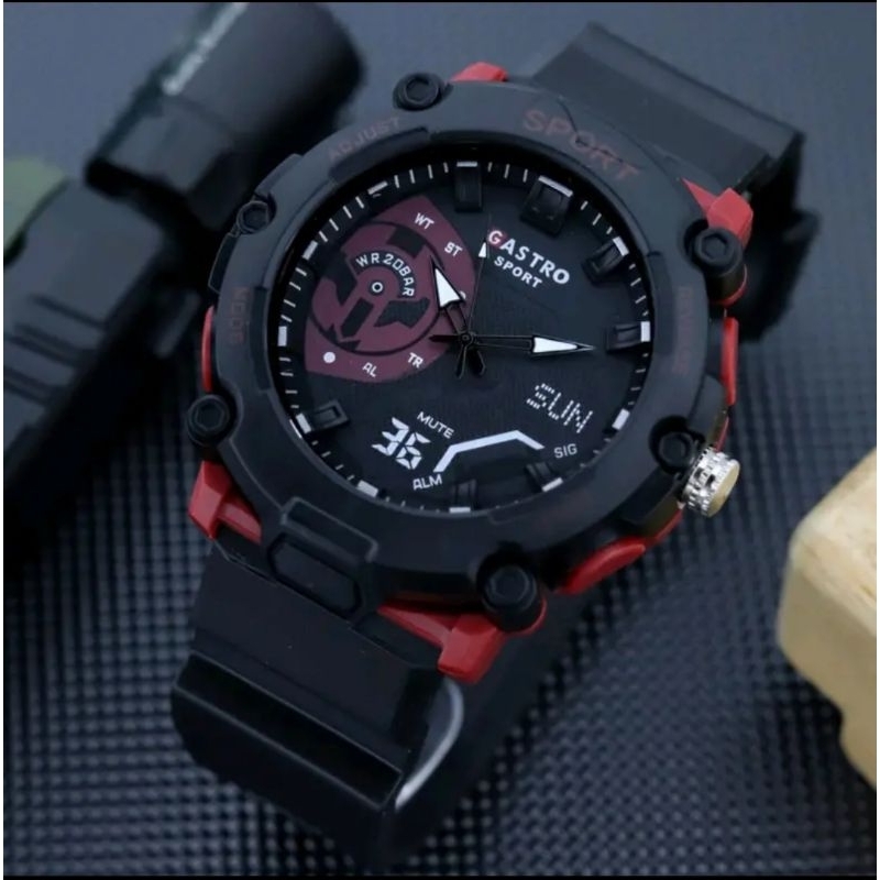 JAM TANGAN PRIA GASTRO SPORT ANALOG,JAM TANGAN PRIA STRAP RUBBER