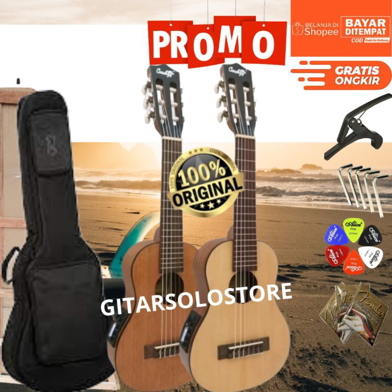[PAKET LENGKAP] GITAR AKUSTIK ELEKTRIK COWBOY ORIGINAL GITAR KECIL GITAR LELE GUITAR LELE SENAR 6 NY