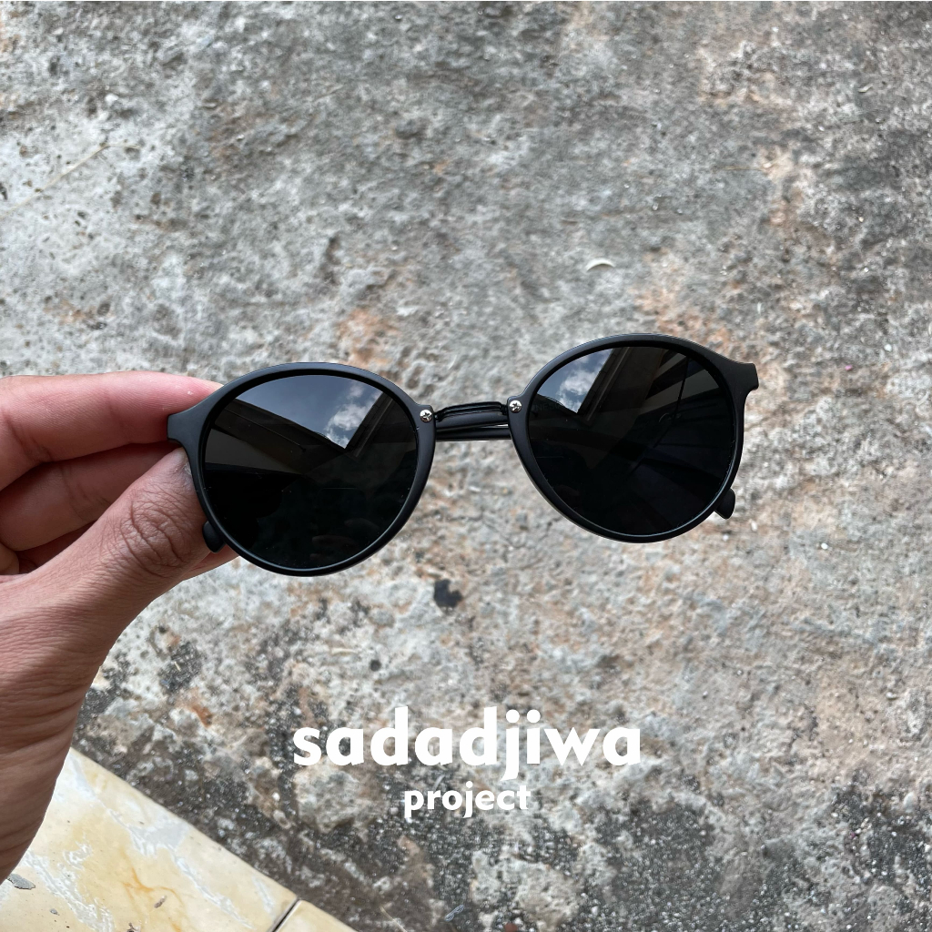 [[COD]] Kacamata Oval Hitam Pria Wanita Kacamata Oval Hitam