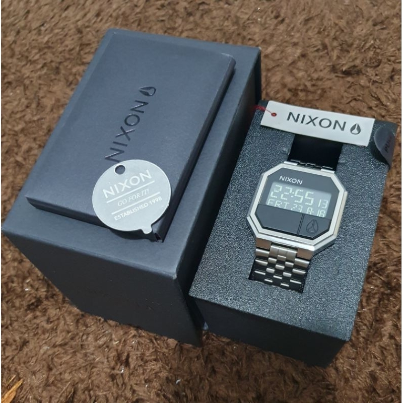 Nixon Rerun Black Second Original Masih Garansi