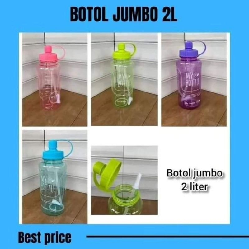 MY BOTTLE JUMBO / BOTOL AIR MINUM 2 LITER / BOTOL MIMUM JUMBO