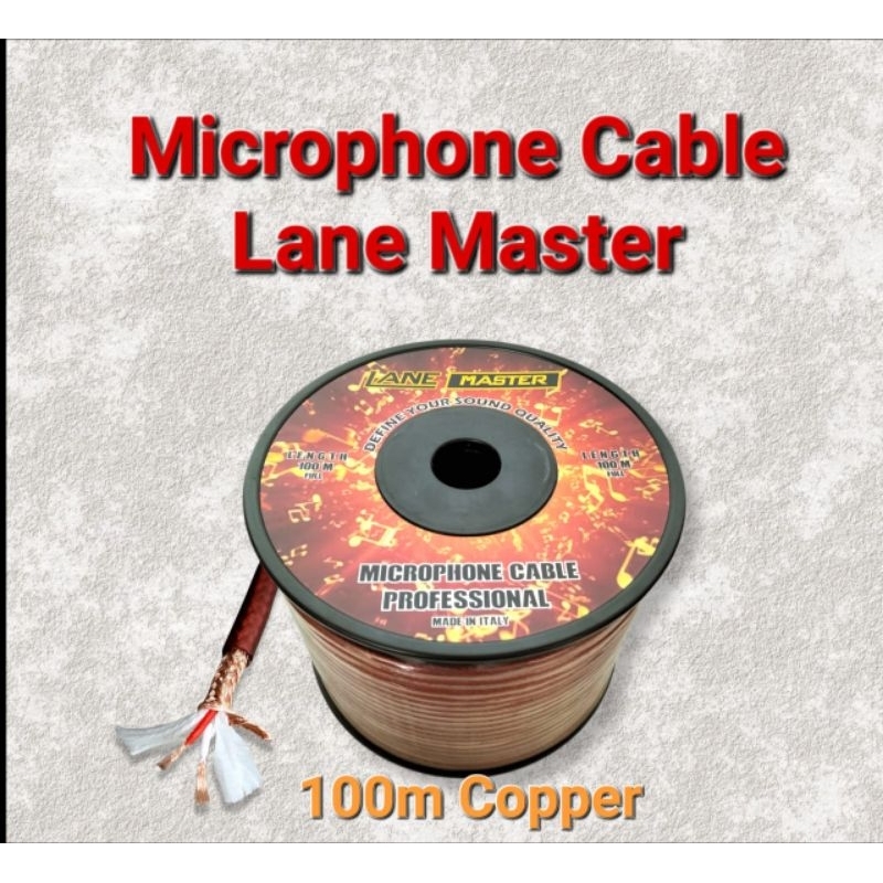 Kabel Microphone Stereo Lane Master Kabel Mic Stereo Ecer