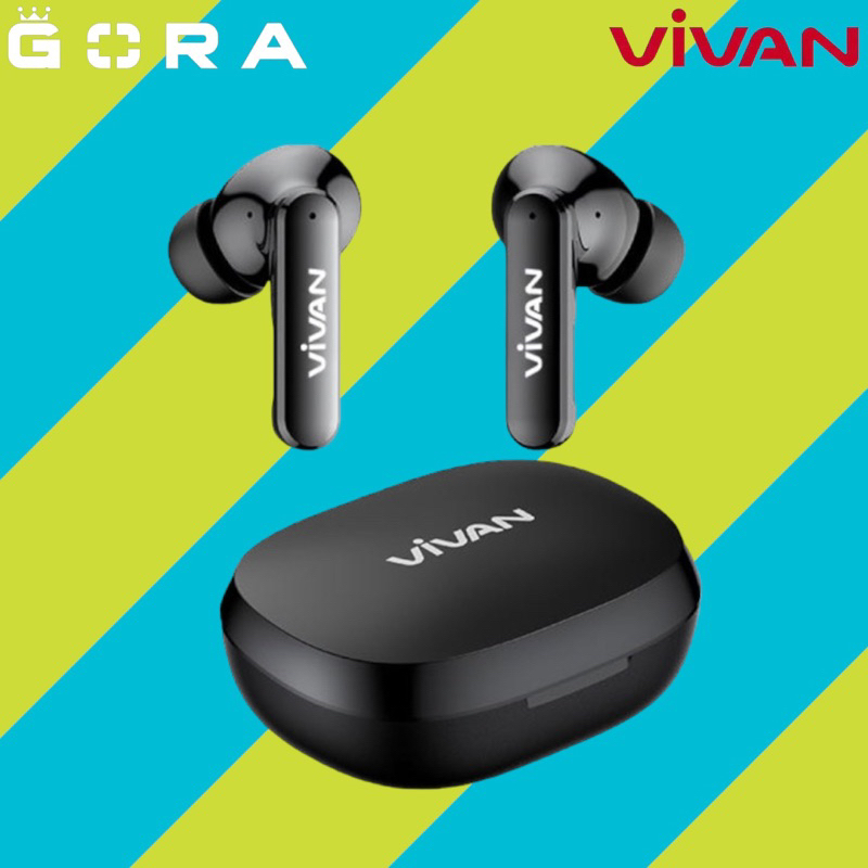 Headset Bluetooth TWS VIVAN ENC Liberty T600NC IPX7 Waterproof Black