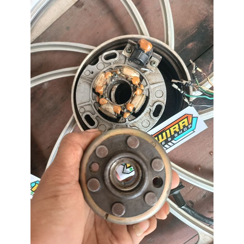 pengapian yz250 ( spul & magnet) original garputala