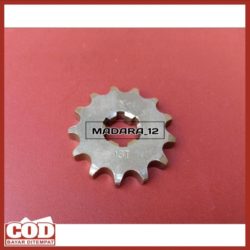 GEAR DEPAN UKURAN 13T YAMAHA JUPITER Z F1ZR RX KING RXK RXS RXZ VEGA R/GEAR GIR DEPN GIGI TARIK DEPA
