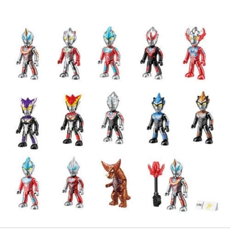 Qman Ultraman Pocket Sized Block Vol 3 Ultraman Glitter Brand New In Box Ready Stock Siap Kirim Se I