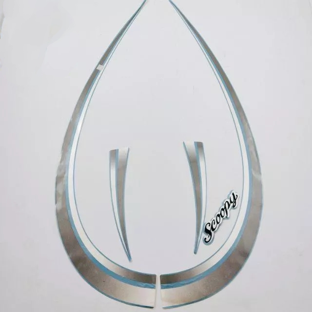 stiker striping honda scoopy karbu 2011 2012 biru lis body standar original