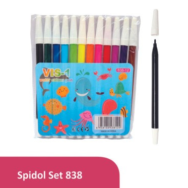 

TBMO VIS-1 SPIDOL SET WATER COLOUR PEN 838 12 WARNA