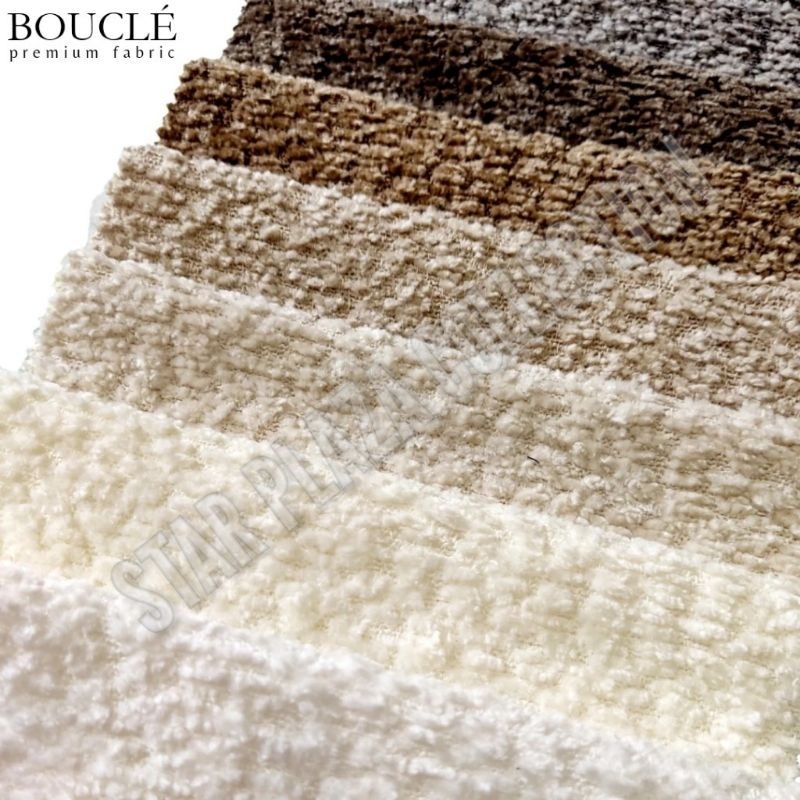 Kain Boucle Beludru Bludru Wol Domba Velvet Handuk Lembut Eropa Bahan Ekslusif - Zimmer (Furniture, 