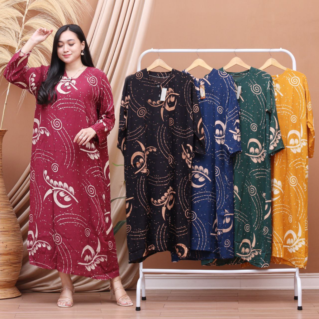DASTER JUMBO LENGAN PANJANG BUSUI MURAH LD 110 BAHAN RAYON