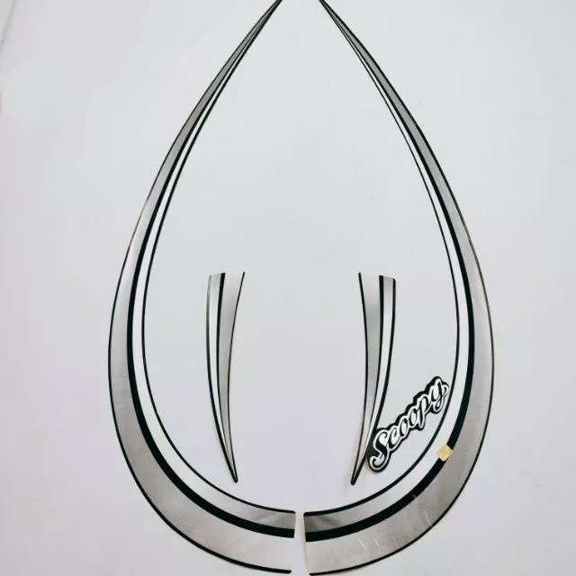 stiker striping honda scoopy karbu 2010 2011 hitam lis body original