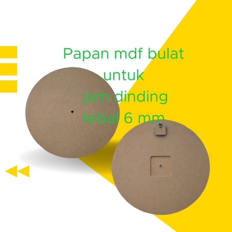 PAPAN MDF BULAT TEBAL 6 MM UNTUK JAM DINDING TERMURAH