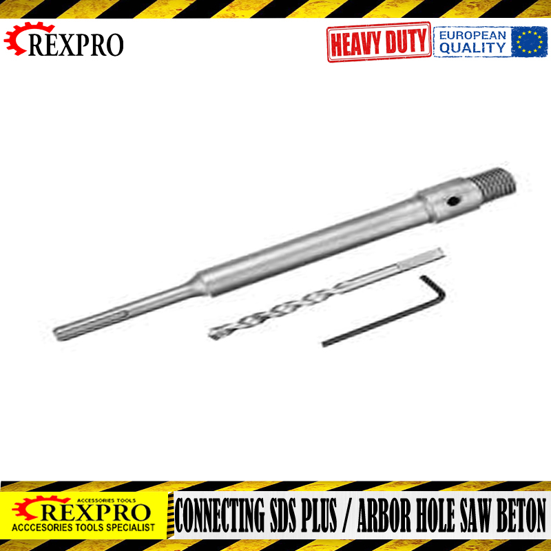 connecting sds plus arbor holesaw beton 200mm rexpro