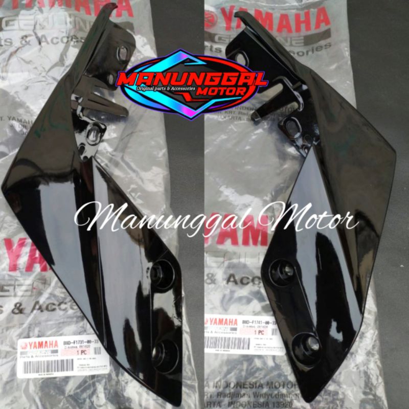 Cover Side 3&4 Body Belakang MT15 MT-15 Kanan Kiri Hitam Glossy Original Yamaha