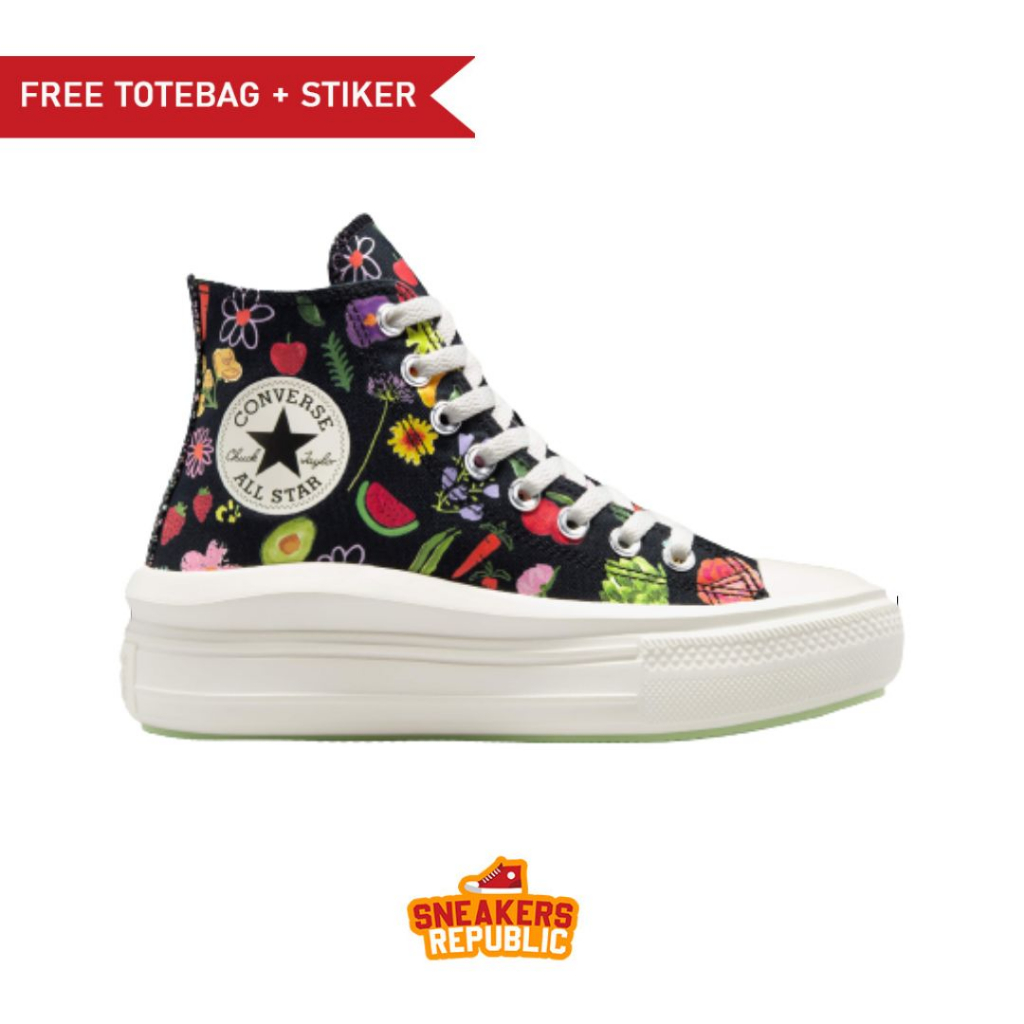 SEPATU CONVERSE CHUCK TAYLOR ALL STAR MOVE PLATFORM FESTIVAL SMOOTHIE