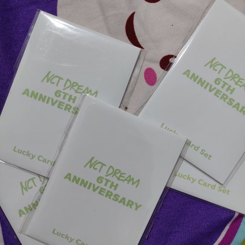 Lucky card nct dream anniversary 6th jaemin jeno jisung sealed