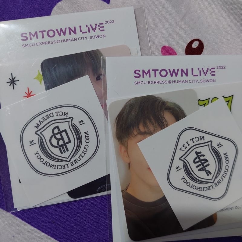 Smcu ar tatto sticker set nct 127 mark lee jeno Sealed official