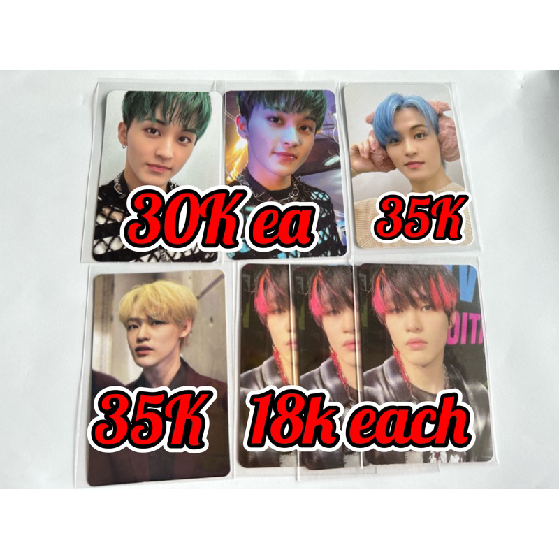 Mark earthquake pink Christmas Chenle Glitch ver Glitchmode glimo puff vampire sticker photocard